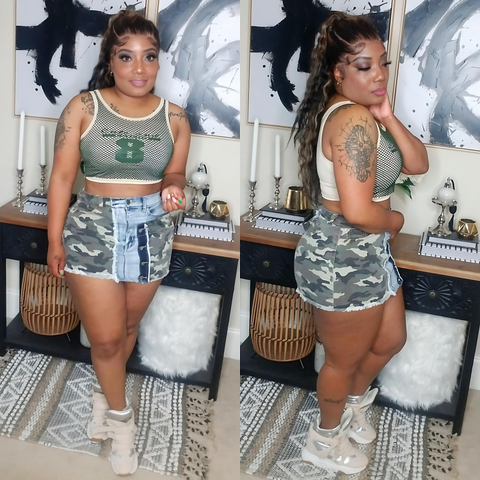 Army Mix Match Skirt