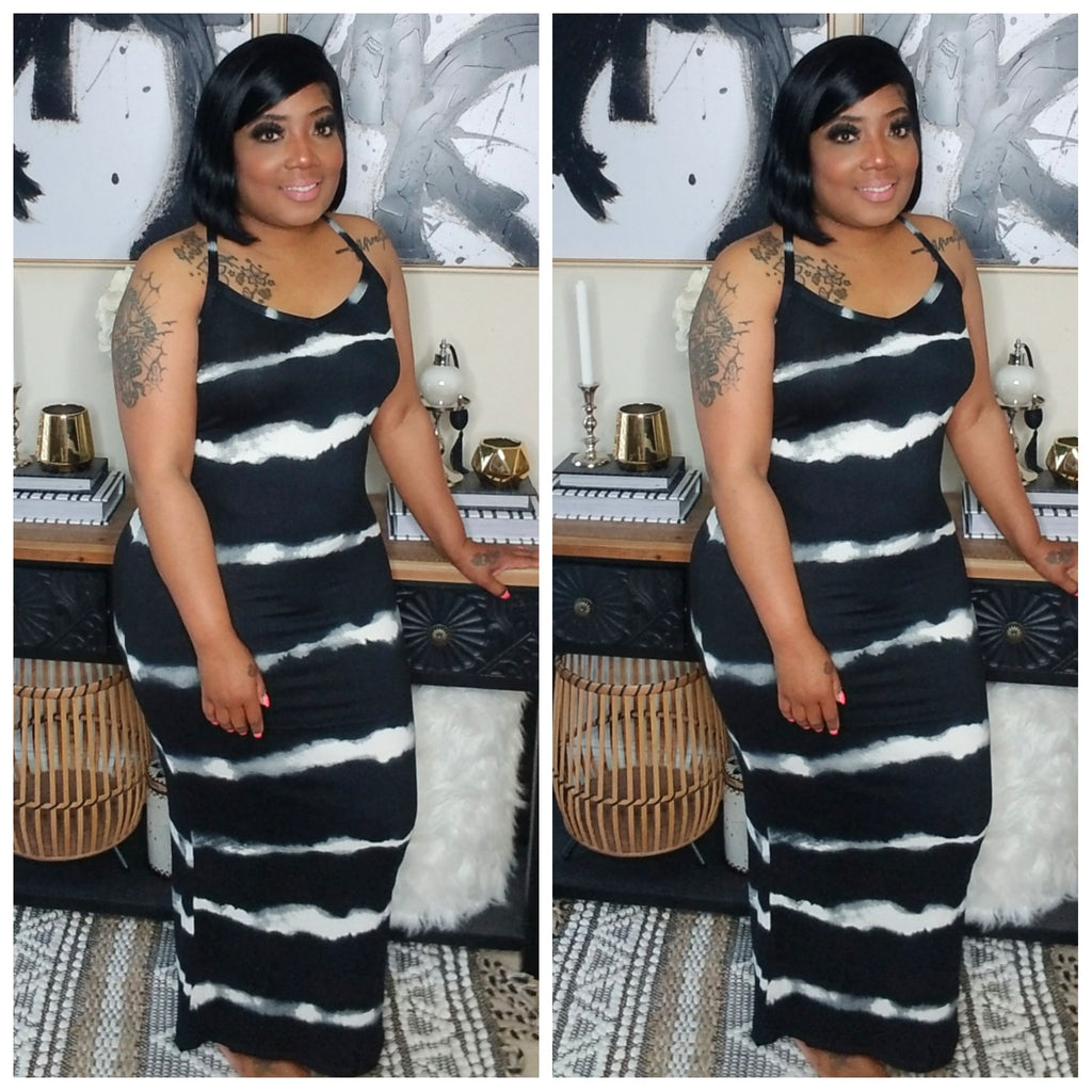 TYE DYE MAXI (BLK)